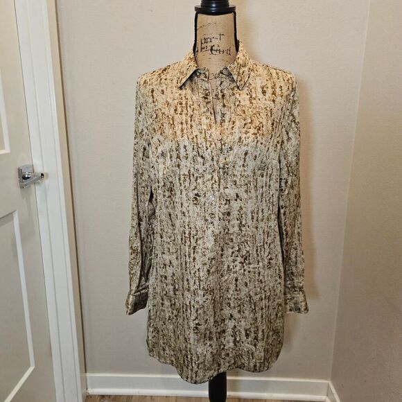 Michael Kors Silk Shirt Dress Size Small - Picture 1 of 10